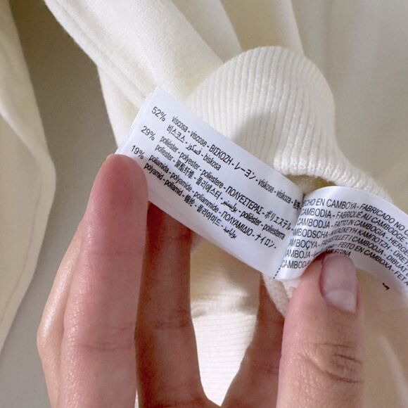 ⭕️ Zara Off-White Knit Top Sweater - Picture 6 of 6